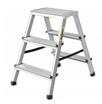 DRABINA ALUMINIOWA DRABEST DWUSTRONNA 3 STOPNIE