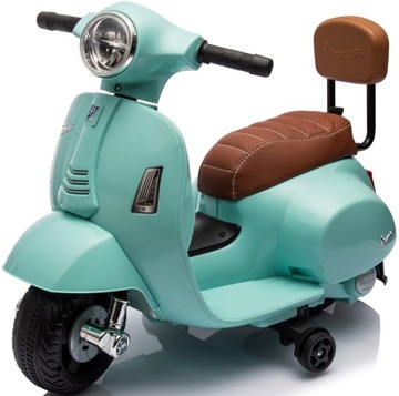 Электромотоцикл SUN BABY Scooter Vespa Turquoise 2,5 км/ч