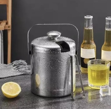 Ведерко для льда - щипцы + ложка Ruhhy 21159