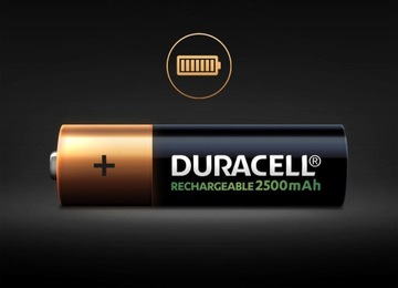 Батарейки Duracell AA емкостью 2500 мАч, 4 шт.