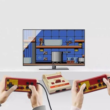 Игровая консоль для телевизора, ретро-картридж, 500 игр, 2 AV-накладки, подарки для детей