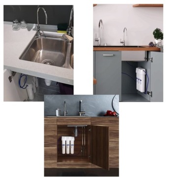 AQUAPHOR FILTR do WODY POD ZLEW pitnej zlewozmywak 3 wkłady 2l/min