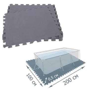 INTEX 29084 MATA POD BASEN KOMPLET 8 SZTUK 50x50cm