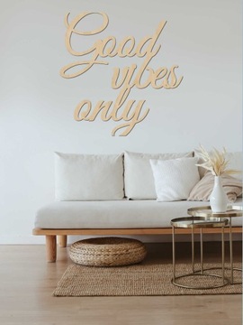 Картина-декорация надпись Good Vibes Only Vibes 50 см