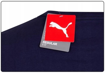 PUMA KOSZULKA MĘSKA T-SHIRT ESS LOGO TEE NAVY r.M