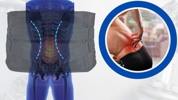PAS STABILIZATOR USZTYWNIAJĄCY NA KRĘGOSŁUP LĘDŹWIA LĘDŹWIOWY ORTOPEDYCZNY