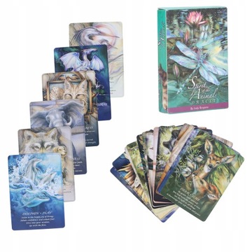52 KART TAROTA Z KOLOROWYM ZESTAW ZWIERZĘ TAROT