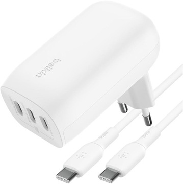 Belkin - Ładowarka sieciowa 3x USB-C PD 3.1 PPS 3,25A 67W + kabel USB-C 2m