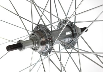 КОЛЕСО 24 ЗАДНЕЕ, АЛЮМИНИЕВЫЙ ОБОД, СТАЛЬНАЯ СТУПИЦА СВОБОДНОГО СКОРОСТИ, V-BRAKE