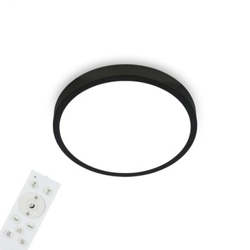 BRILONER RGBW LED oprawa oświetleniowa śr. 38 cm, 22 W, 2900 lm, czarna BRILO