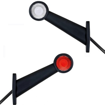 Lampa biało czerwona obrysowa WYWROTKA ŚMIECIARKA