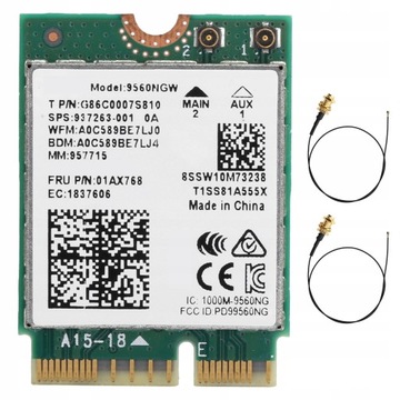 Karta sieciowa Wi-Fi Bluetooth5.0 802.11ac M.2