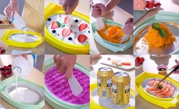 МАШИНА ДЛЯ ИЗГОТОВЛЕНИЯ ТАЙСКОГО МОРОЖЕНОГО в ПОДАРОЧНЫХ ФОРМАХ