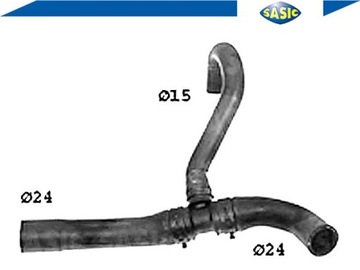 Шланг радиатора SASIC SWH6782