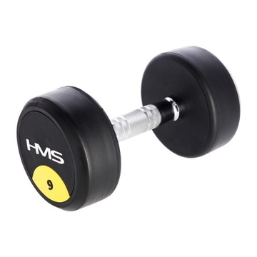 HANTLA HANTELKA GUMOWA DO ĆWICZEŃ HMS HG PRO 9 KG OBCIĄŻENIE SIŁOWNIA