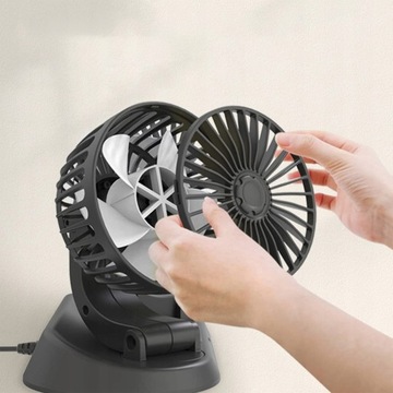 ДВОЙНОЙ ВЕНТИЛЯТОР ДЛЯ АВТОМОБИЛЯ, USB-ВЕНТИЛЯТОР 5 В