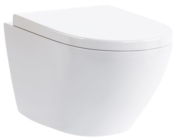 VELDMAN BIAŁA MISA WC RIMLESS TORNADO VILA DESKA STANDARD