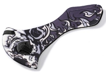 СПОРТИВНАЯ АНТИСМОГОВАЯ МАСКА С КЛАПАНАМИ И ФИЛЬТРОМ /B