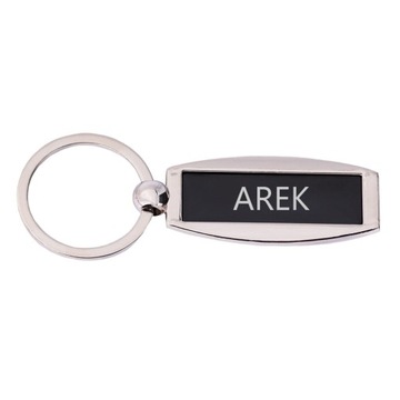 Brelok metalowy grawerowany - Czarny - imiona męskie