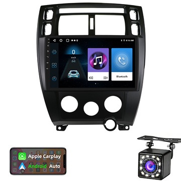 Radio samochodowe HYUNDAI TUCSON 04-15 2GB+32GB CARPLAY czarny 2-DIN