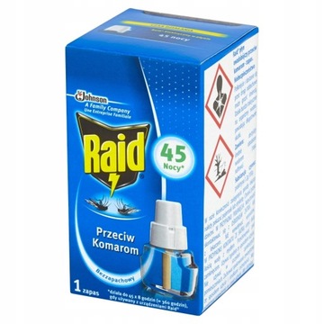 Płyn owadobójczy przeciw komarom Raid Zapas 27ml
