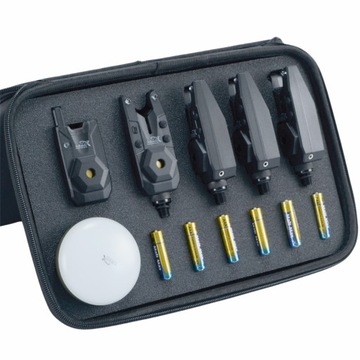 НАБОР РЫБАЛОЧНЫХ СИГНАЛОВ С БЛОКОМ УПРАВЛЕНИЯ 4+1 + ЛАМПОЙ И ЧЕХОЛОМ ХОККАИДО