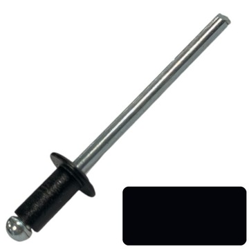 NITY ZRYWALNE 4X8mm - KOLOR RAL9005 - 10 SZTUK