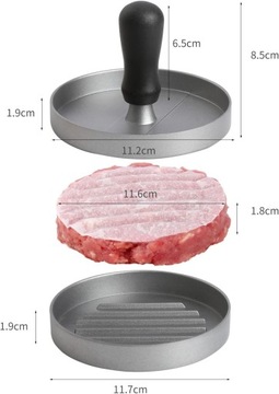 АЛЮМИНИЕВАЯ ПРЕСС-ФОРМА ДЛЯ НАРЕЗОК БУРГЕРОВ BIG GRILL ГАМБУРГЕР-ПРЕСС