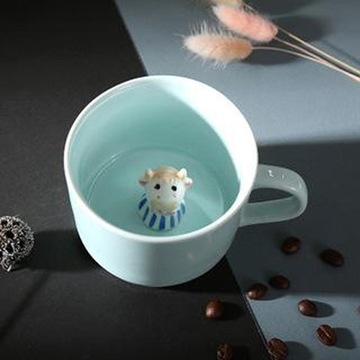 Kubek do kawy 3D Animal 7, kreskówka ręcznie robio