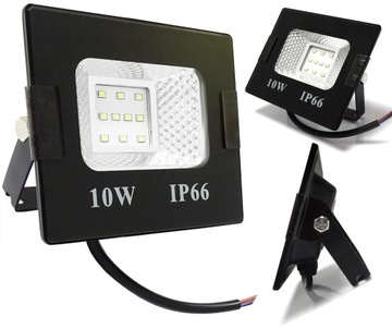 MOCNY NAŚWIETLACZ LED HALOGEN LAMPA 10W=100W SLIM