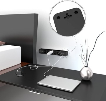 УДЛИНИТЕЛЬ ПИТАНИЯ 3xUSB С ВЫКЛЮЧАТЕЛЕМ ЗАЩИТЫ от перенапряжения 1,5 м