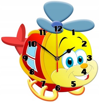 Zegar ścienny helikopter