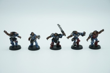 Warhammer 40k Space Wolves 13th Company Wulfen zestaw 5 figurek metal