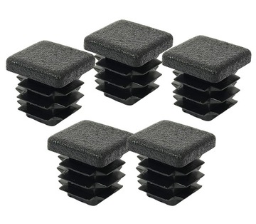 ZAŚLEPKA CZARNA 15X15 KWADRATOWA 5SZT