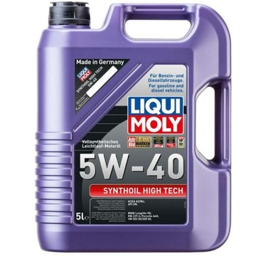 OLEJ LIQUI MOLY SYNTHOIL HIGH TECH 5W40 5L 1856