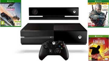 XBOX ONE + KINECT + FORZA HORIZON + WIEDŹMIN