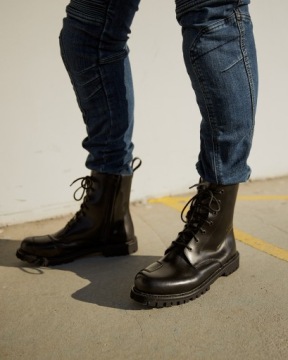 BROGER MONTANA МОТОЦИКЛЕТНЫЕ БОТИНКИ КОЖАНЫЕ ЧЕРНЫЕ 45