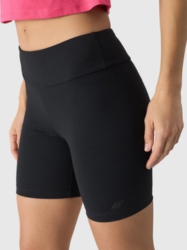 Legginsy Kolarki 4F Leginsy Krótkie Sportowe z Wysokim Stanem Kryjące SS24