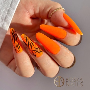 Лак для ногтей Boska Nails Hybrid 300 Orange Revolution оранжевый 6м