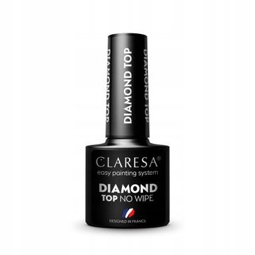 Claresa Lakiery hybrydowe 5ml Top Diamond No wipe