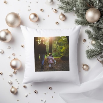 ФОТОПОДУШКА С СОБСТВЕННЫМ ФОТОПЕЧАТОМ, ДВУХСТОРОННЯЯ, В ПОДАРОК