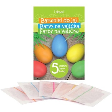КРАСКИ для яиц, Пасхальные яйца, микс цветов х5