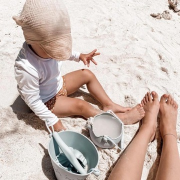 Силиконовое ведро для лейки - мятное