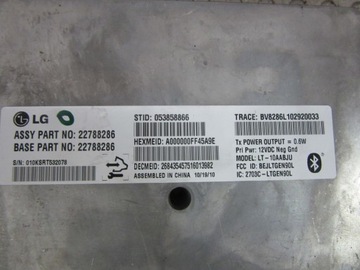 VOLT AMPERA 1.4I 2010 ŘÍZENÍ BLUETOOTH HYBRIDNÍ