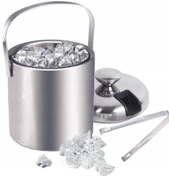 Ведро для льда Konighoffer Lugo 1,3л серебро