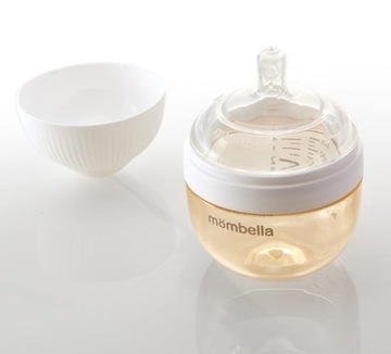 Бутылочка Mombella Anti-colic, силикон цвета слоновой кости, 120 м