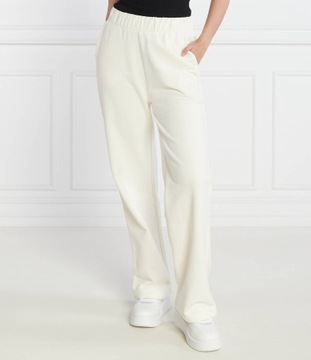 Kremowe Dresy z Tłoczonym Logo Karl Lagerfeld r.M