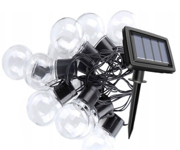 Girlanda SOLARNA LED OGRODOWA 30żarówek LED IP65