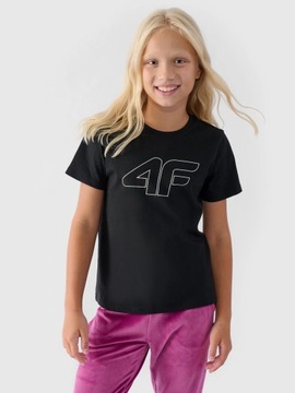 KOSZULKA DZIEWCZĘCA T-SHIRT 4F BAWEŁNA F1803 152