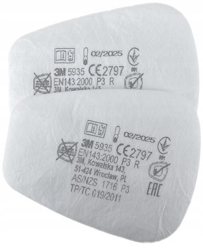 Filtr Przeciwpyłowy 3M 5935 P3 2 szt. Oryginał